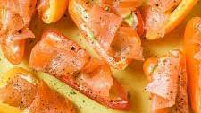 Low Carb Keto Smoked Salmon and Cream Cheese Snacking Peppers