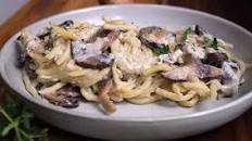 MUSHROOM AND BURRATA BUCATINI