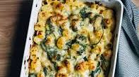 Mac and Cheese with Greens