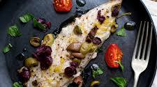 Mackerel With Lemon Olive Oil and Tomatoes