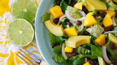 Mango Avocado Salad with Creamy Salsa Dressing