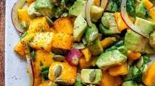 Mango Avocado Salad with a Cayenne Lime Dressing