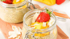 Mango Chia Pudding with Coconut Milk (Quick Prep Breakfast)