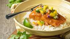 Mango Chipotle Glazed Salmon