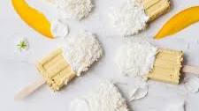 Mango Coconut Milk Popsicles - Sugar Free, Dairy Free