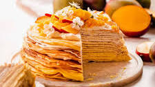 Mango Crepe Cake with Easy Homemade Crepes