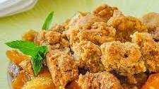 Mango Peach Coconut Crumble
