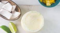 Mango Swirled Coconut Margarita