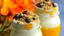 Mango Yogurt Parfait with Homemade Granola