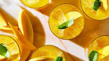 Mango and Basil Fizz Mocktail