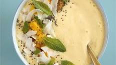 Mango and coconut smoothie bowl