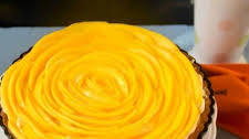 Mango cheesecake tart