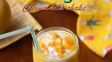 Mango coconut milk shake