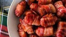 Maple Bacon Wrapped Smokies