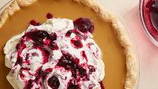 Maple Cream Pie With Blueberries