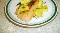 Maple-Glazed Salmon With Pineapple