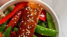 Maple Miso Salmon Stir Fry