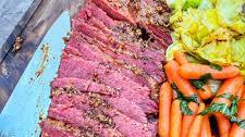 Maple Mustard Corned Beef on the Traeger