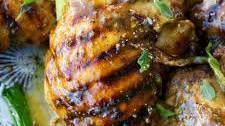 Maple Mustard Grilled Chicken Thighs