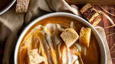 Maple Roasted Sweet Potato & Apple Soup (Vegan)
