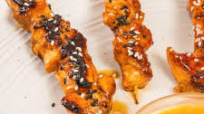 Maple Soy Salmon Skewers