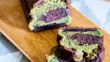 Marbled chocolate matcha cake