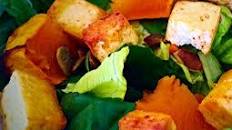 Marinated Tofu And Roasted Pumpkin Salad