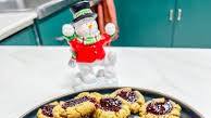 Matcha Almond Butter Thumbprint Cookies