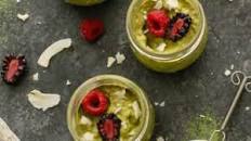 Matcha Avocado Chia Pudding