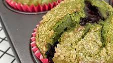 Matcha Blueberry Muffins