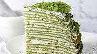Matcha Crepe Cake With Coconut Whipped Cream