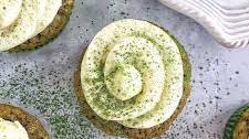 Matcha Cupcakes w/Coconut Buttercream Frosting