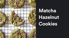 Matcha Hazelnut Cookies