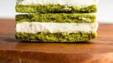 Matcha Latte Sandwich Cookies