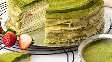 Matcha Mille Crepe Cake Recipe
