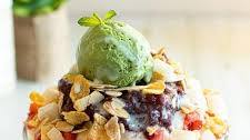 Matcha Patbingsu (Korean Shaved Ice Dessert)