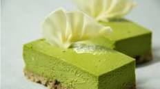 Matcha green tea tofu cheesecake