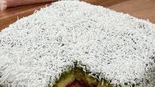 Matcha lamington cake