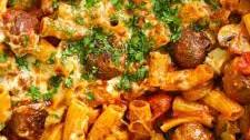 Meatball Pasta Bake {30 Minute Meal}