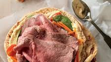 Mediterranean Beef and Veggie Wraps
