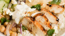Mediterranean Chicken & Rice Bowls (SUPER Easy!)