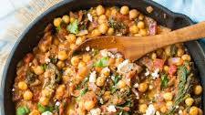 Mediterranean Chickpea Stew with Spinach & Feta
