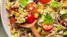 Mediterranean Chickpea and Orzo Pasta Salad