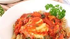 Mediterranean Cod with Rotini + Ragu Homestyle Pasta Sauce