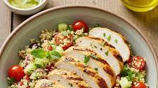Mediterranean Grilled Chicken with Lemon Herb Quinoa Salad