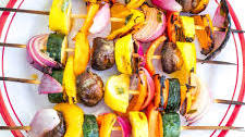 Mediterranean Grilled Veggie Kabobs