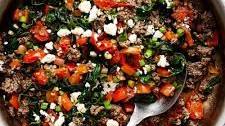 Mediterranean Ground Beef Stir Fry