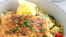 Mediterranean Salmon and Vegetable Quinoa
