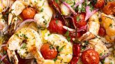 Mediterranean Shrimp and Feta Bake