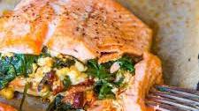 Mediterranean Stuffed Salmon